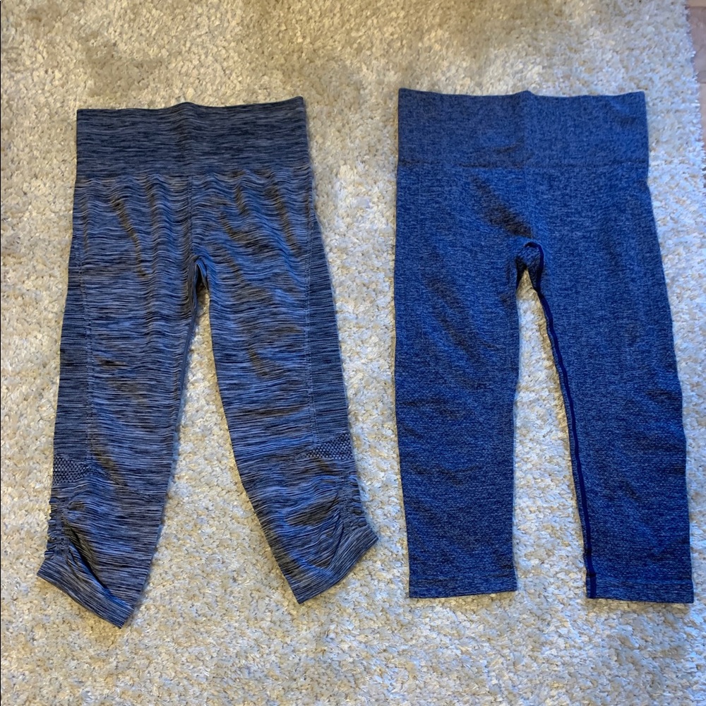 LOT OF 2 PAIRS OF RYKA CROPPED LEGGINGS SIZE SMALL